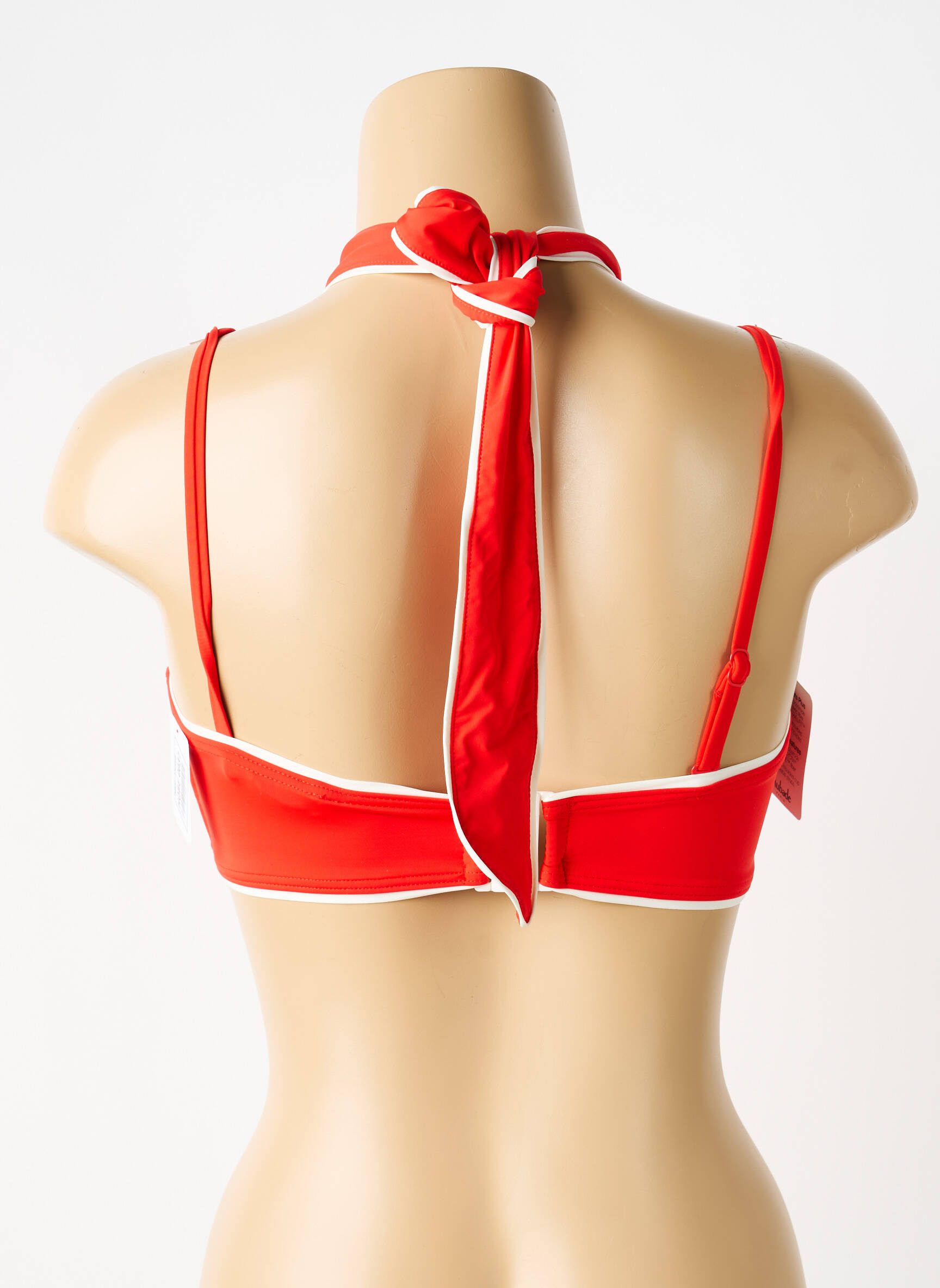 Sutien de costum de baie elasticitate top bentiță roșu AUBADE femeie