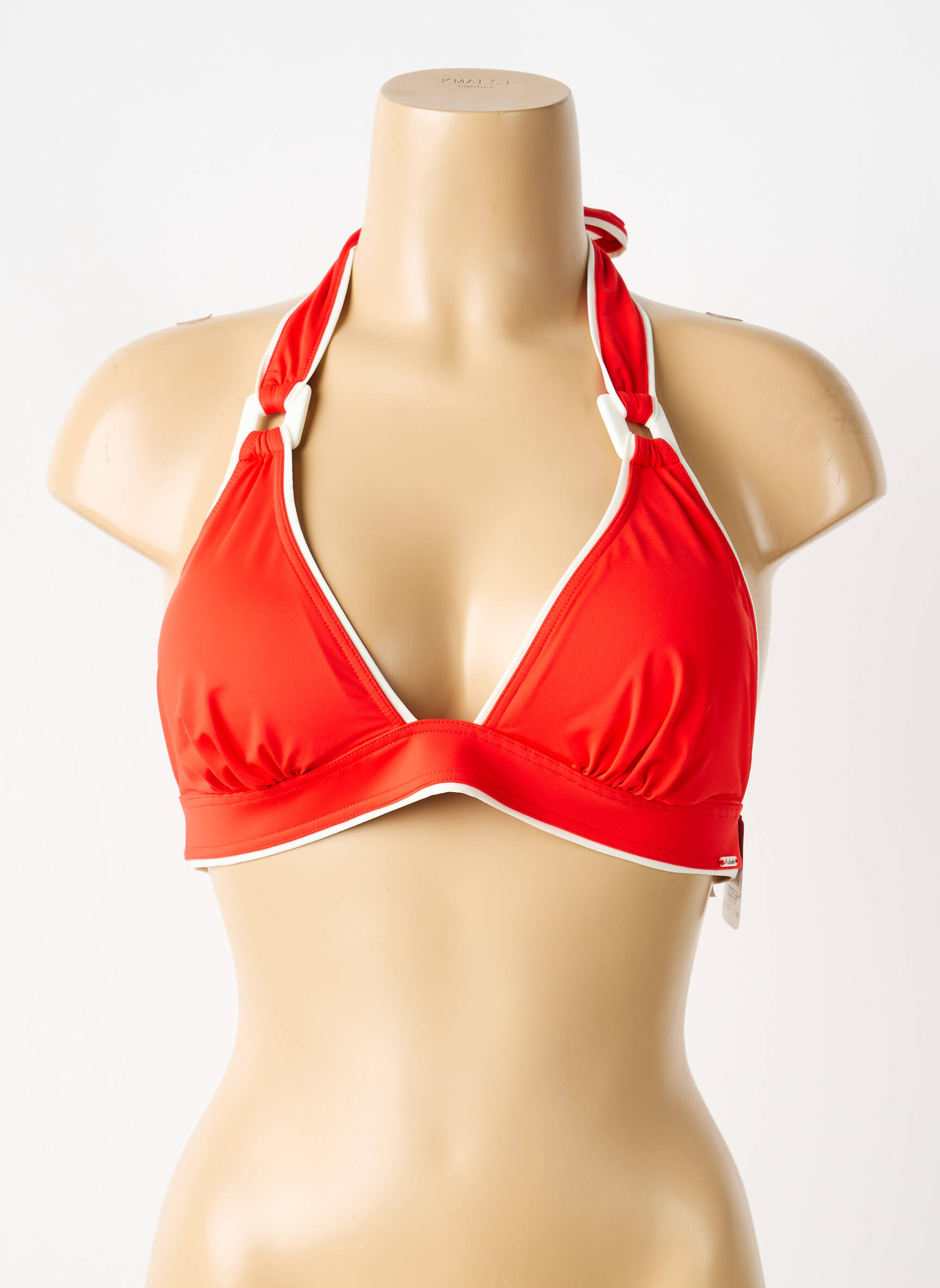 Sutien de costum de baie elasticitate top triunghiuri roșu AUBADE femeie