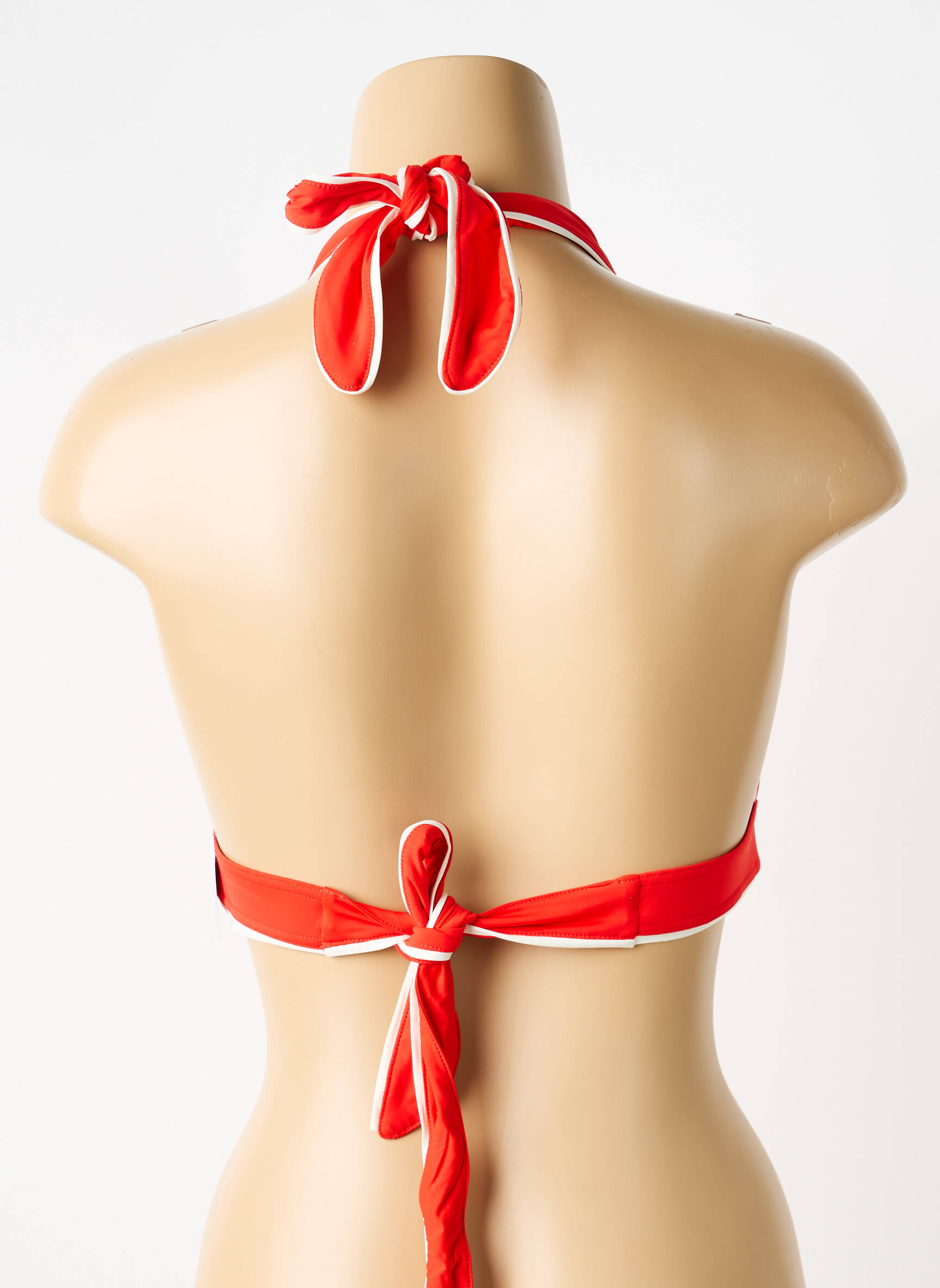 Sutien de costum de baie elasticitate top triunghiuri roșu AUBADE femeie