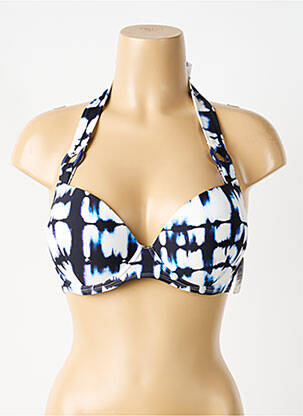 Sutien de costum de baie elasticitate top sutien push-up albastru AUBADE femeie