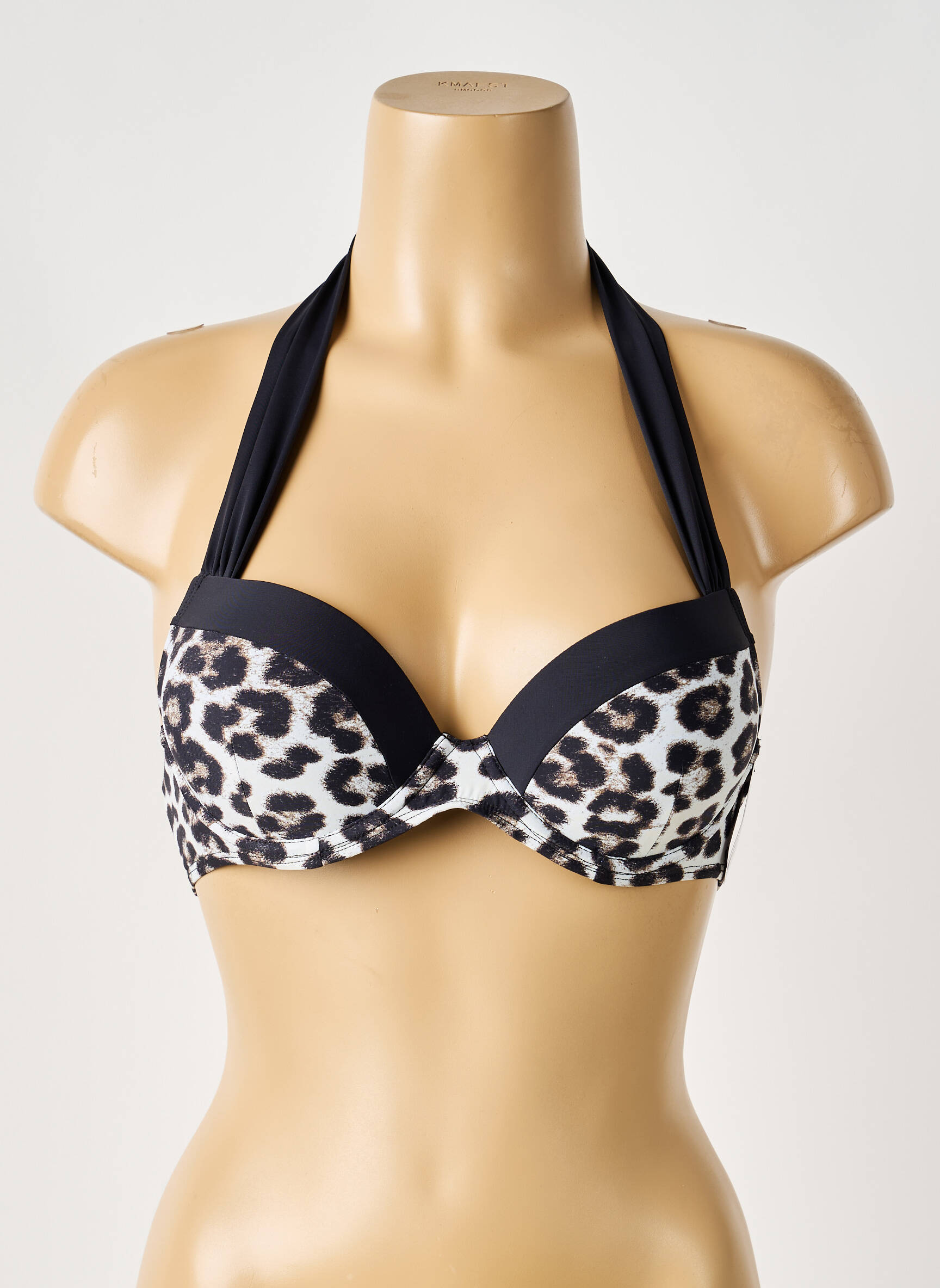 Sutien de costum de baie elasticitate top sutien push-up negru AUBADE femeie