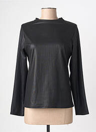 Top elasticitate mâneci lungi negru ELÈSIG femme