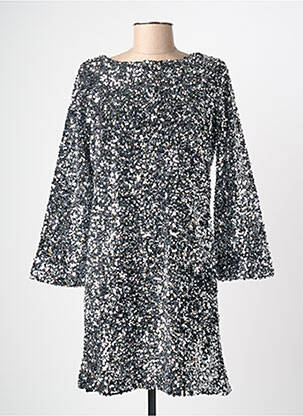 Rochie midi mâneci lungi mâneci lungi argintiu ELÈSIG femeie