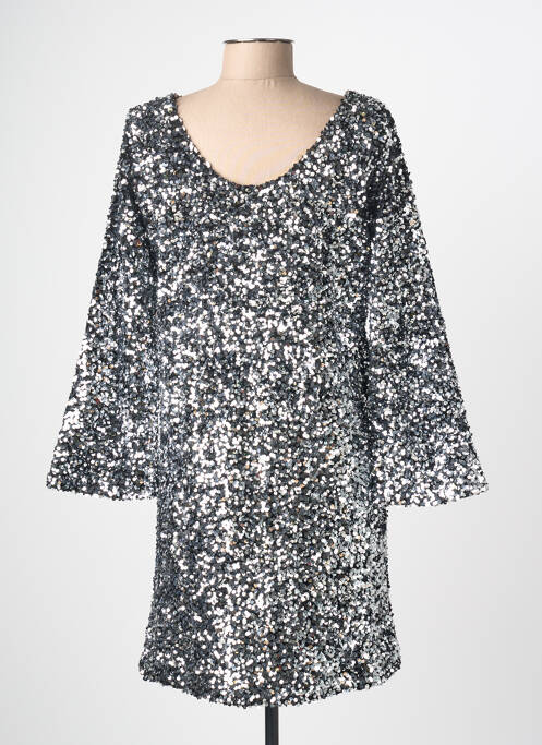 Rochie midi argintiu ELÈSIG femeie