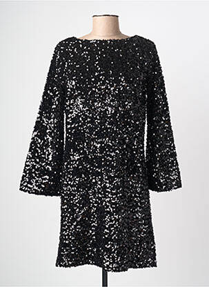 Rochie midi mâneci lungi mâneci lungi negru ELÈSIG femeie