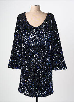Rochie midi mâneci lungi mâneci lungi albastru ELÈSIG femeie