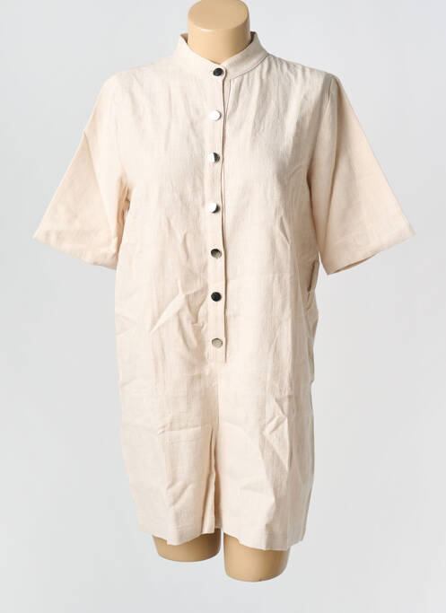 Salopetă scurtă bej ELÈSIG femeie