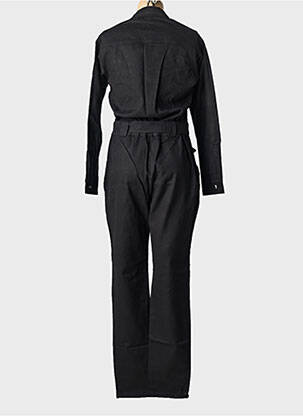 Salopetă-pantalon guler de bluză mâneci lungi negru ELÈSIG femeie