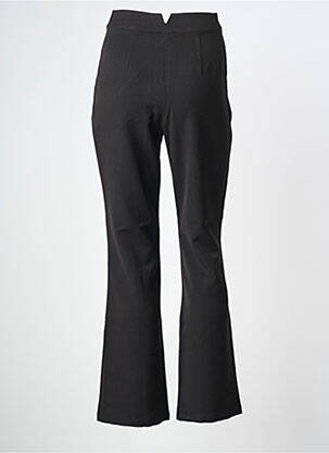 Pantalon drept țesătură poplin mărime normală negru ELÈSIG femeie