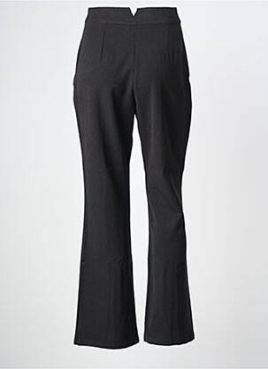 Pantalon drept țesătură poplin mărime normală negru ELÈSIG femeie