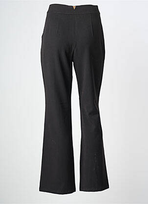 Pantalon drept țesătură poplin mărime normală negru ELÈSIG femeie