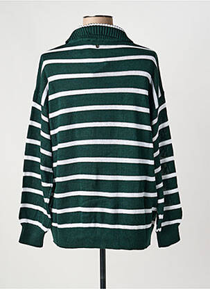 Pulover elasticitate mâneci lungi verde SHEEGO femeie