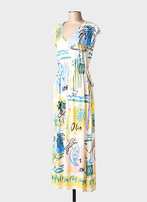 Rochie lungă albastru OUI femeie