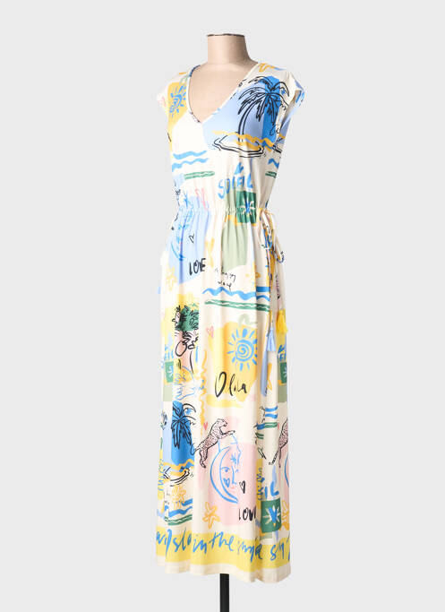 Rochie lungă albastru OUI femeie