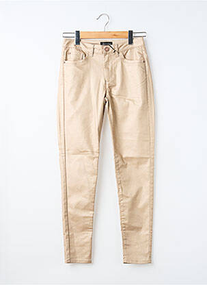 Pantalon slim bej EVA KAYAN femeie