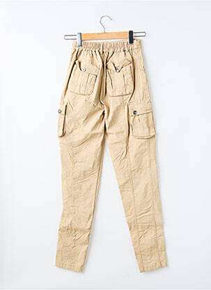 Pantalon cargo buzunare mărime normală bej NU JEANS femeie