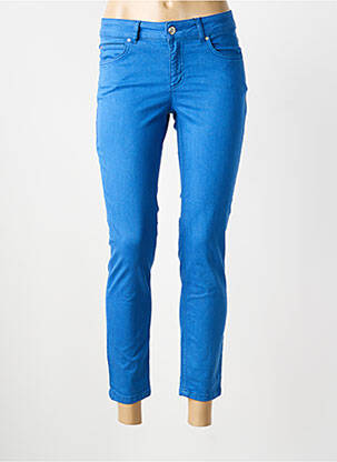 Pantalon 7/8 elasticitate mărime normală albastru OUI femeie