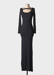 Rochie lungă mâneci lungi mâneci lungi negru IMII femeie