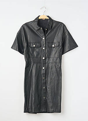 Rochie scurtă mâneci scurte mâneci scurte negru BERSHKA femeie