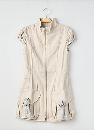 Rochie scurtă mâneci scurte mâneci scurte bej SCULPTOR WORLDWIDE femme