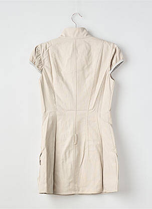 Rochie scurtă mâneci scurte mâneci scurte bej SCULPTOR WORLDWIDE femeie