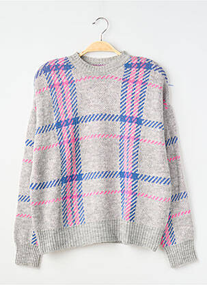 Pulover elasticitate mâneci lungi gri NEW LOOK femme