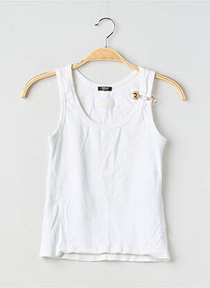 Maiou elasticitate fără mâneci alb VERSACE femme