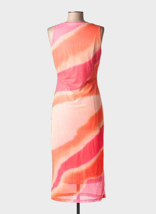 Rochie midi imprimeu fantezie fără mâneci roz AGNESE STUDIOS femme