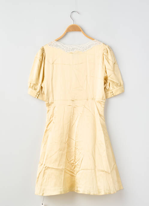 Rochie scurtă mâneci scurte mâneci scurte galben REFORMATION femme