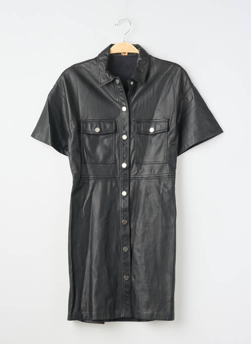 Rochie scurtă mâneci scurte mâneci scurte negru BERSHKA femme