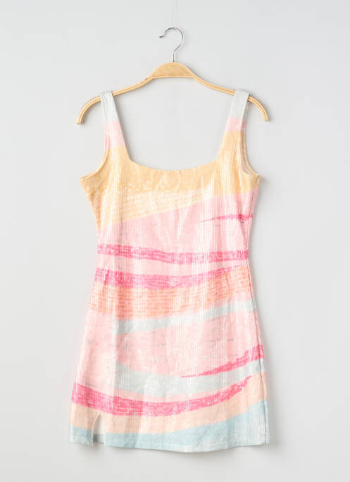 Tunică fără mâneci croială cambrată roz AGNESE STUDIOS femme