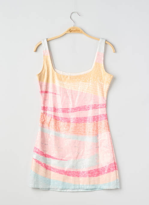 Tunică fără mâneci croială cambrată roz AGNESE STUDIOS femme