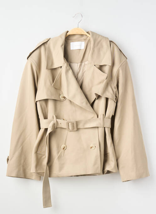 Trench finisaj interior dublat fără glugă bej MESHKI femme