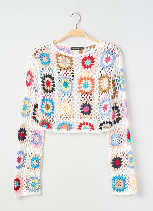 Top imprimeu fantezie mâneci lungi alb NASTY GAL femme