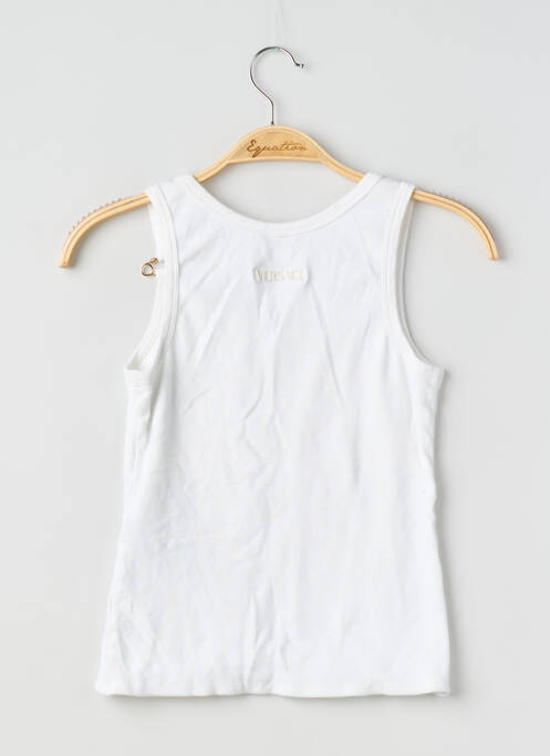 Maiou elasticitate fără mâneci alb VERSACE femme