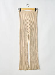 Pantalon evazat talie elastică mărime normală bej NA-KD femme