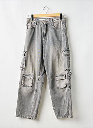 Blugi cu croială dreaptă elasticitate mărime normală gri ZARA femme