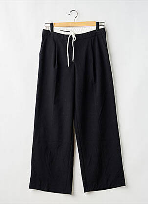 Pantalon larg închidere cu fermoar lateral talie înaltă negru ZARA femme