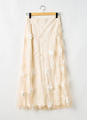 Fustă lungă talie înaltă bej REFORMATION femme