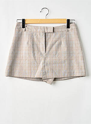 Fustă pantaloni scurți talie cu cleme bej MISS SELFRIDGE femeie