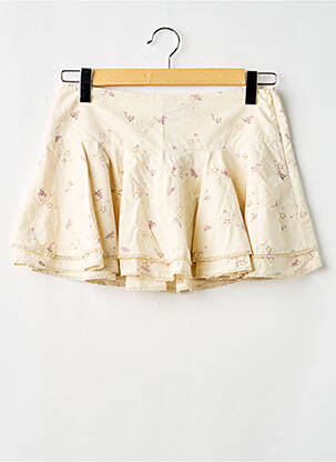 Fustă mini închidere cu fermoar lateral bej ZARA femme