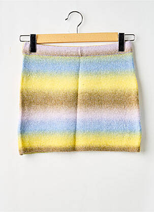 Fustă mini talie elastică galben COLLUSION femme