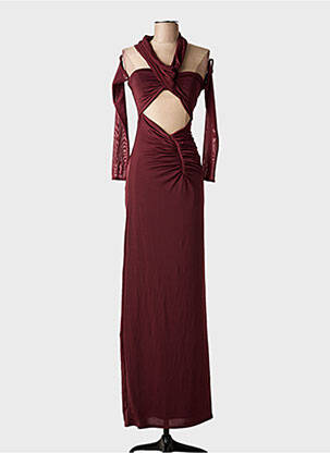 Rochie lungă mâneci lungi mâneci lungi roșu MESHKI femme