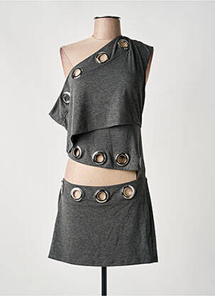 Rochie scurtă fără mâneci fără mâneci gri JADED LONDON femeie