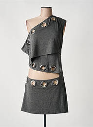 Rochie scurtă fără mâneci fără mâneci gri JADED LONDON femeie
