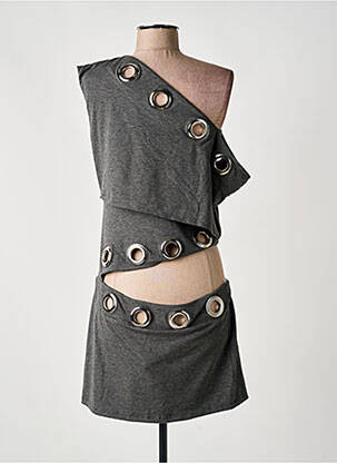 Rochie scurtă fără mâneci fără mâneci gri JADED LONDON femeie