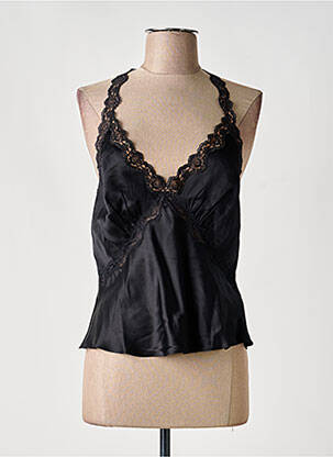 Top elasticitate bretele subțiri negru REFORMATION femme