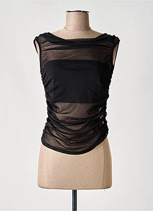 Top elasticitate fără mâneci negru ASOS femme