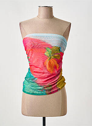 Top guler pătrat fără mâneci roz DESIGUAL femme