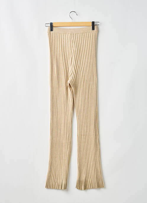 Pantalon evazat talie elastică mărime normală bej NA-KD femme